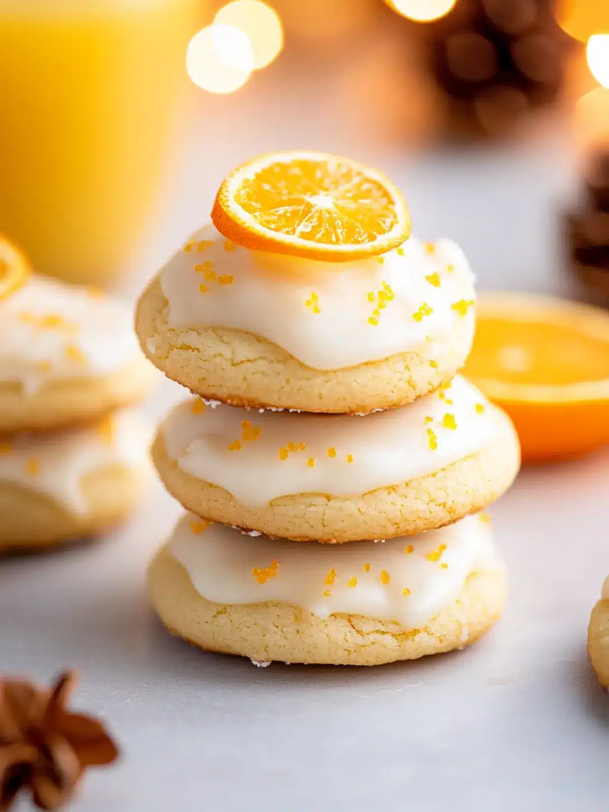 Christmas Cookies with Orange Juice