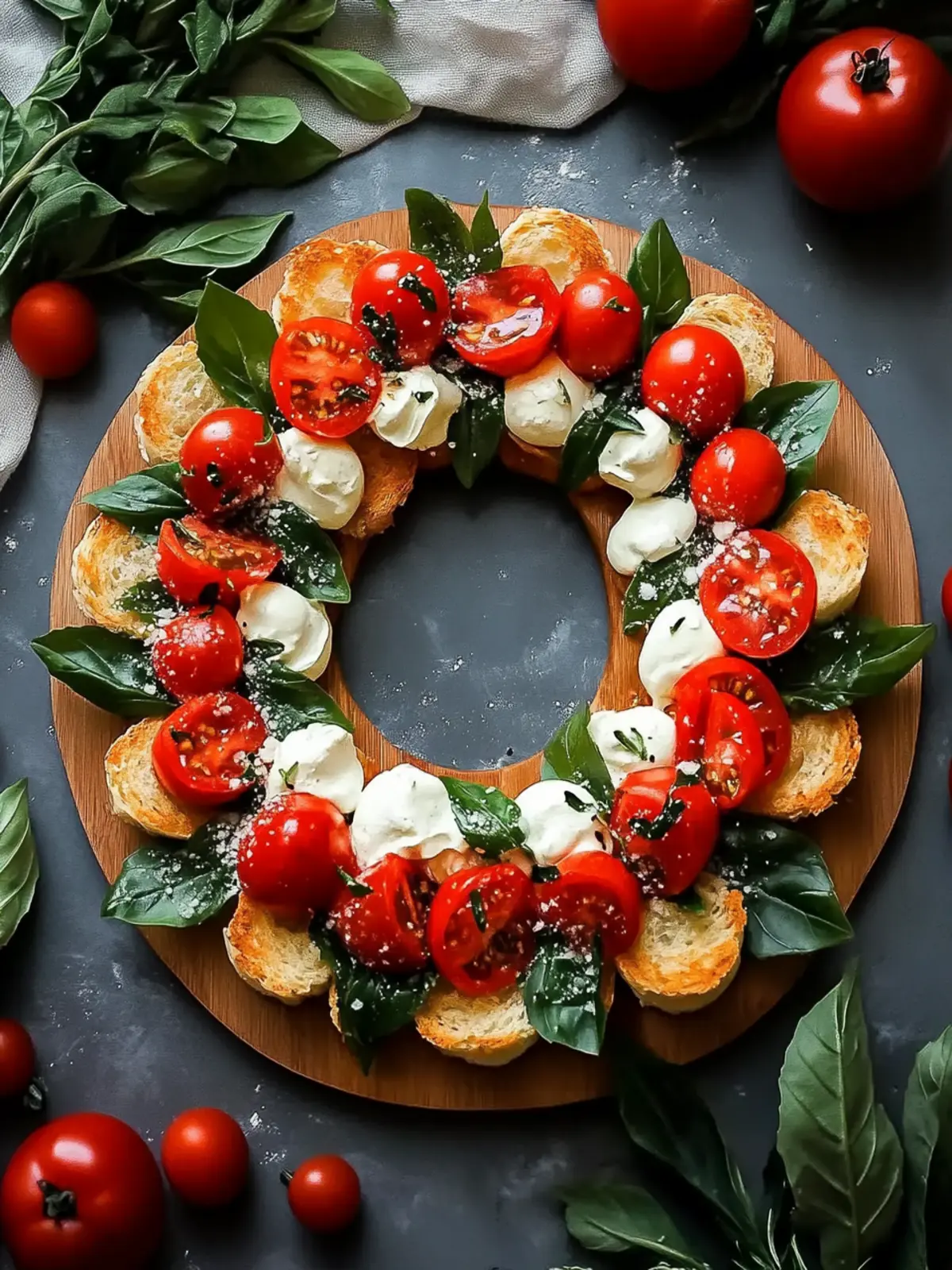 Simple Christmas Bruschetta Wreath: Festive Flavor Delight 4 Simple Christmas Bruschetta Wreath