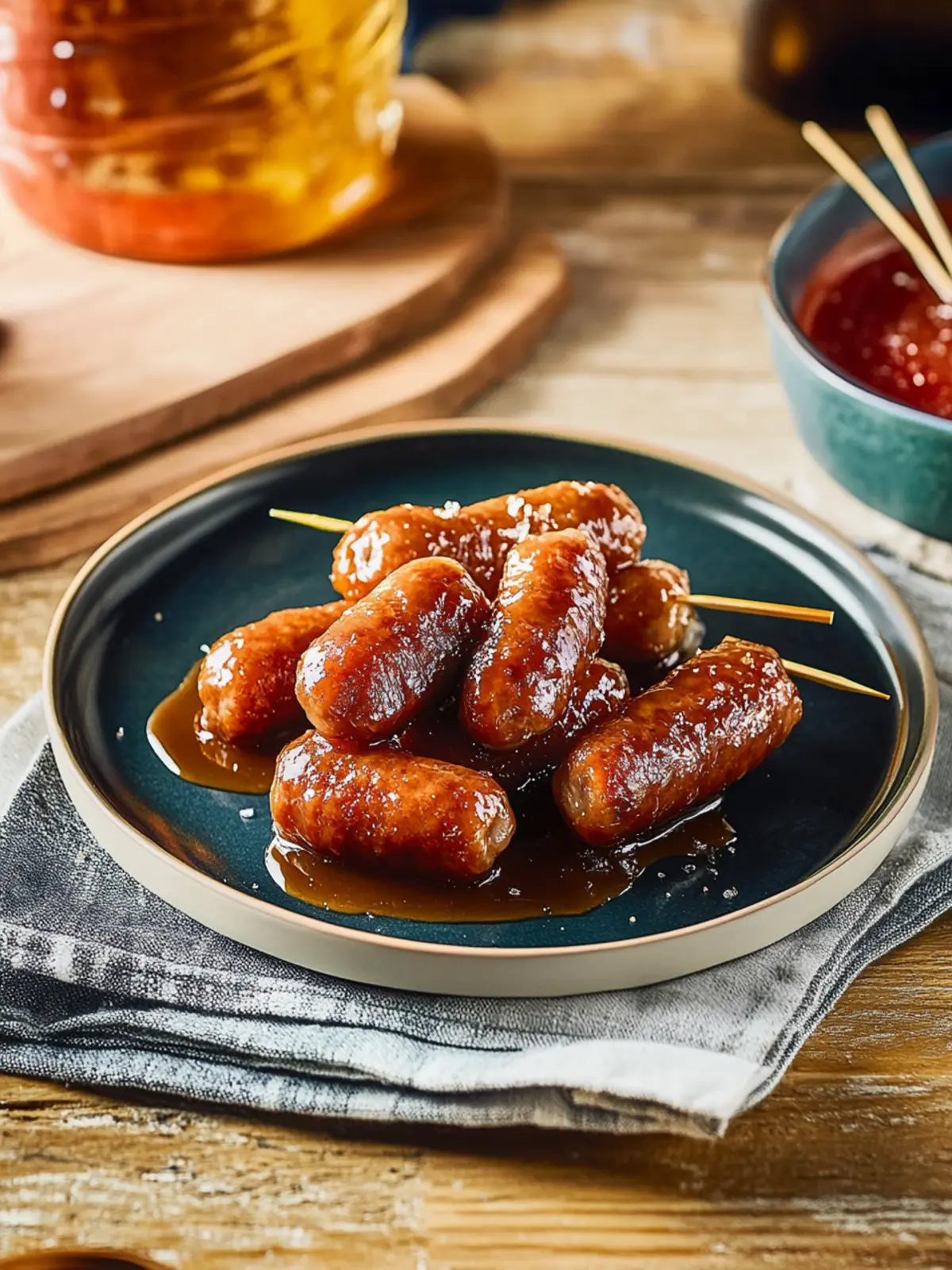 Irresistible Little Smokies in Sweet and Spicy Sauce 4 Little Smokies