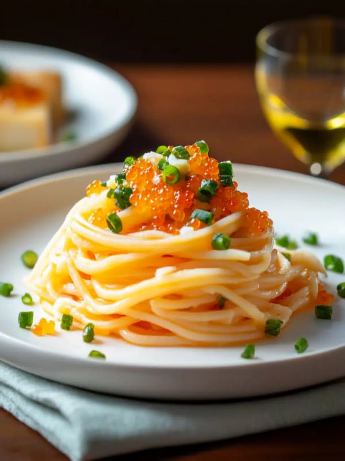 Tobiko Cream Sauce Spaghetti that Dances on Your Taste Buds 4 Tobiko