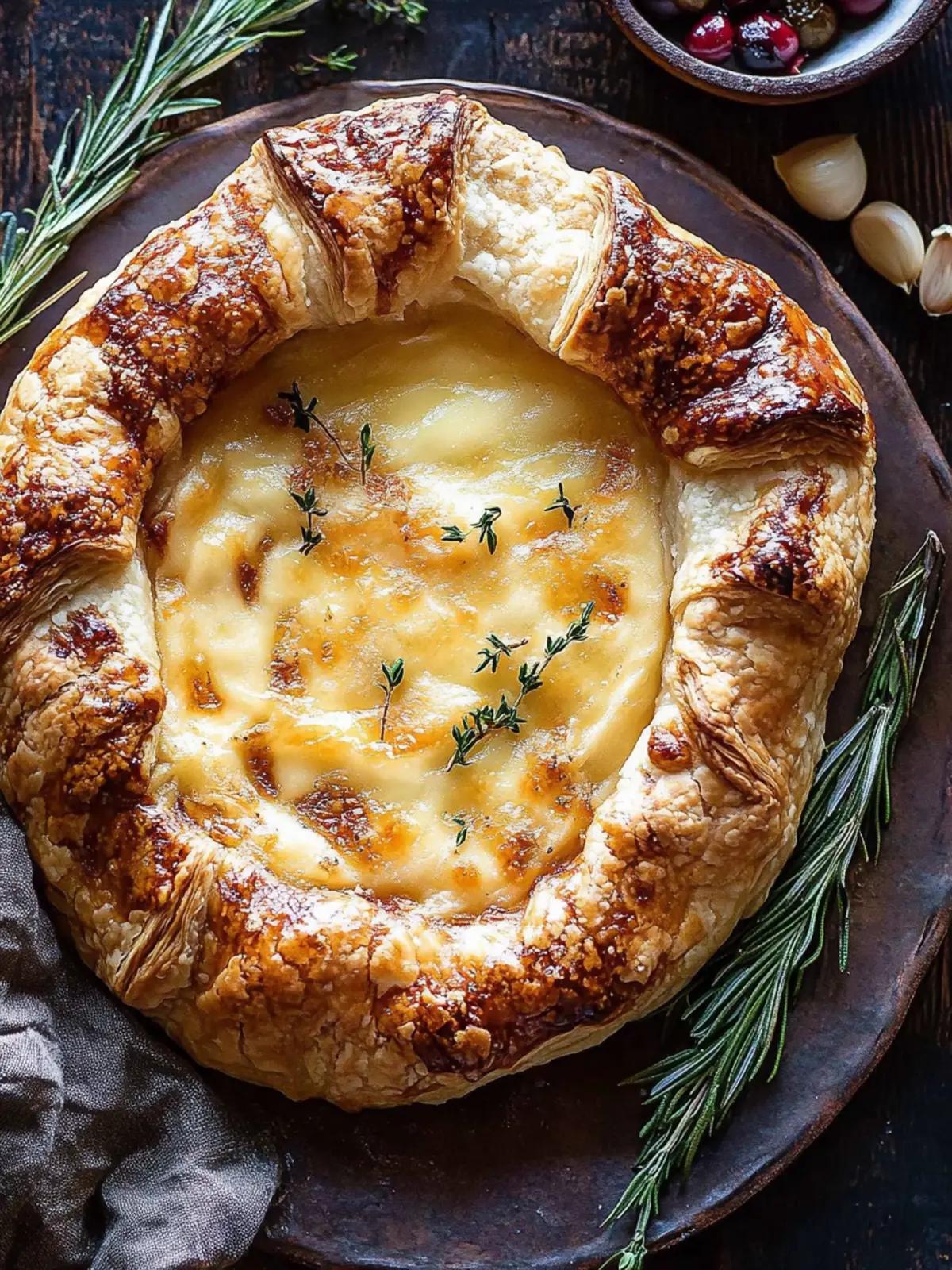 Baked Gruyère in Pastry with Rosemary and Garlic Bliss 3 Baked Gruyère in Pastry with Rosemary and Garlic