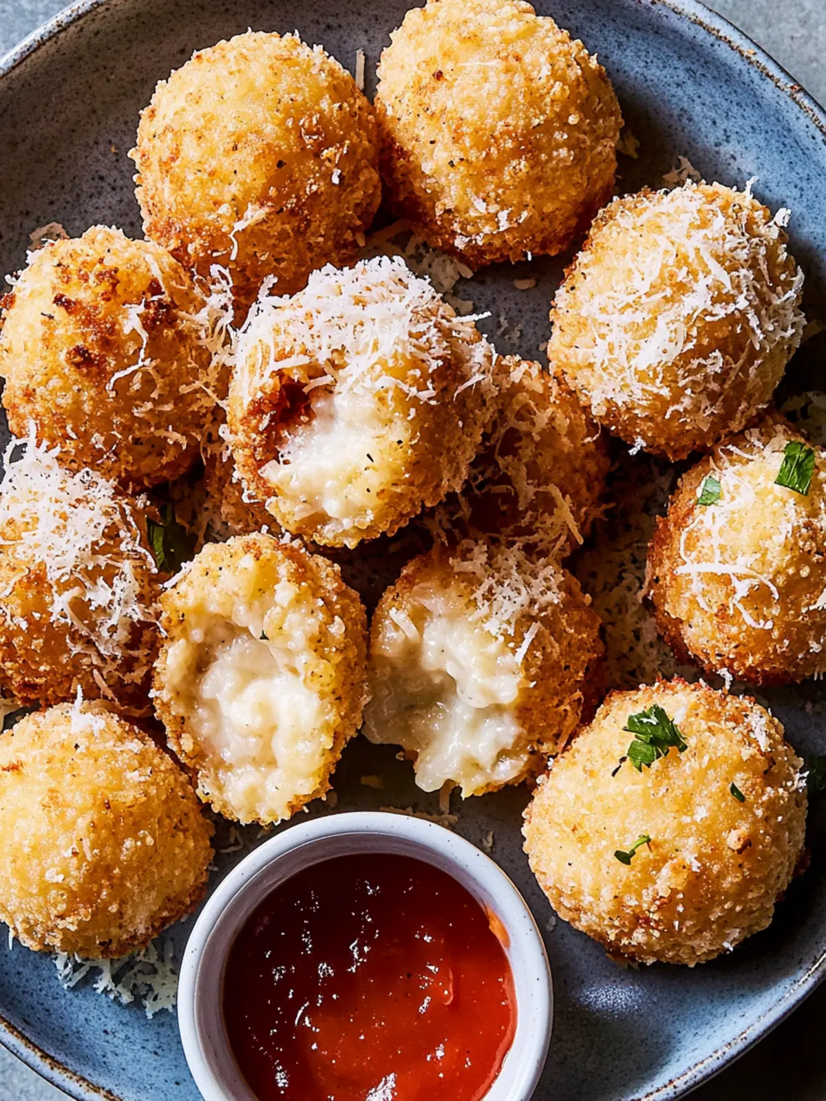Crispy Air Fryer Cacio E Pepe Arancini for Quick Indulgence 2 Air Fryer Cacio E Pepe Arancini