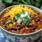 Classic Beef & Bean Chili Recipe for Ultimate Cozy Nights 6 Classic Beef & Bean Chili Recipe