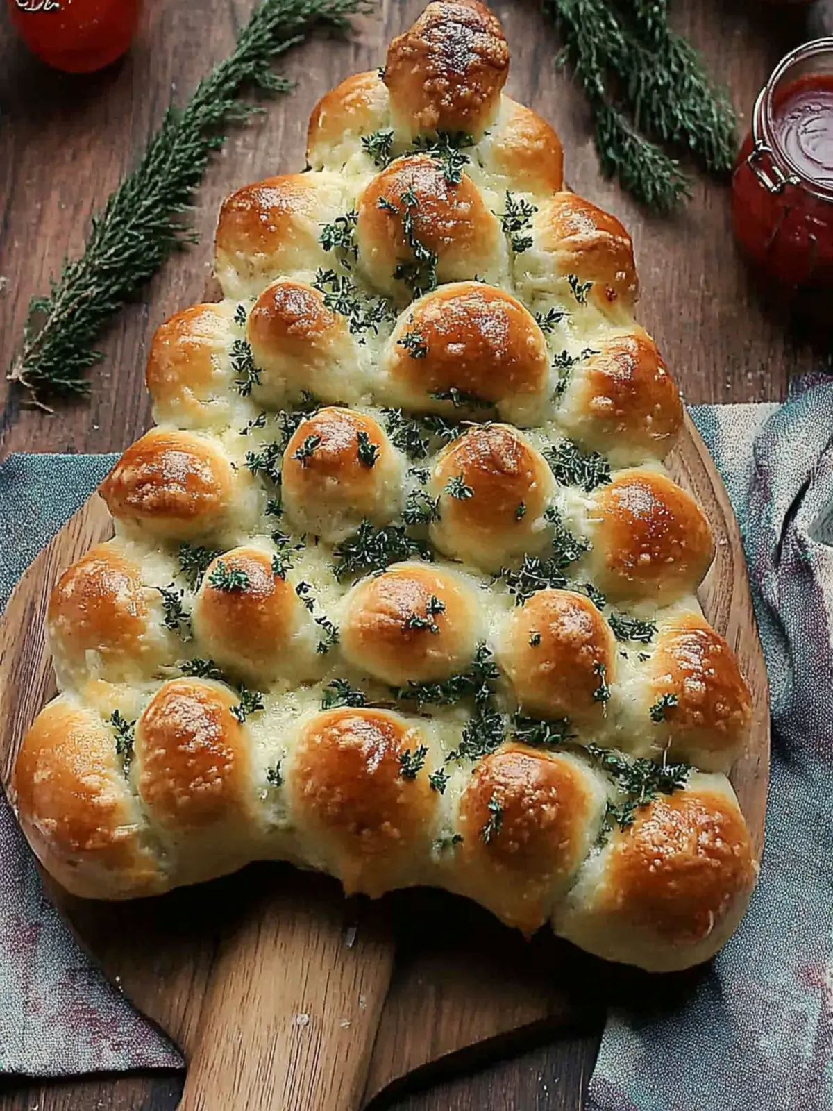 Cheesy Christmas Tree Bread: Festive Pull-Apart Delight 4 Cheesy Christmas Tree Bread