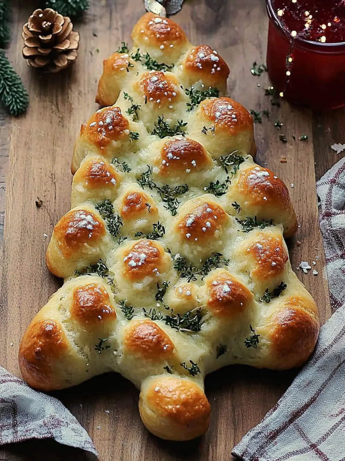 Cheesy Christmas Tree Bread: Festive Pull-Apart Delight 2 Cheesy Christmas Tree Bread