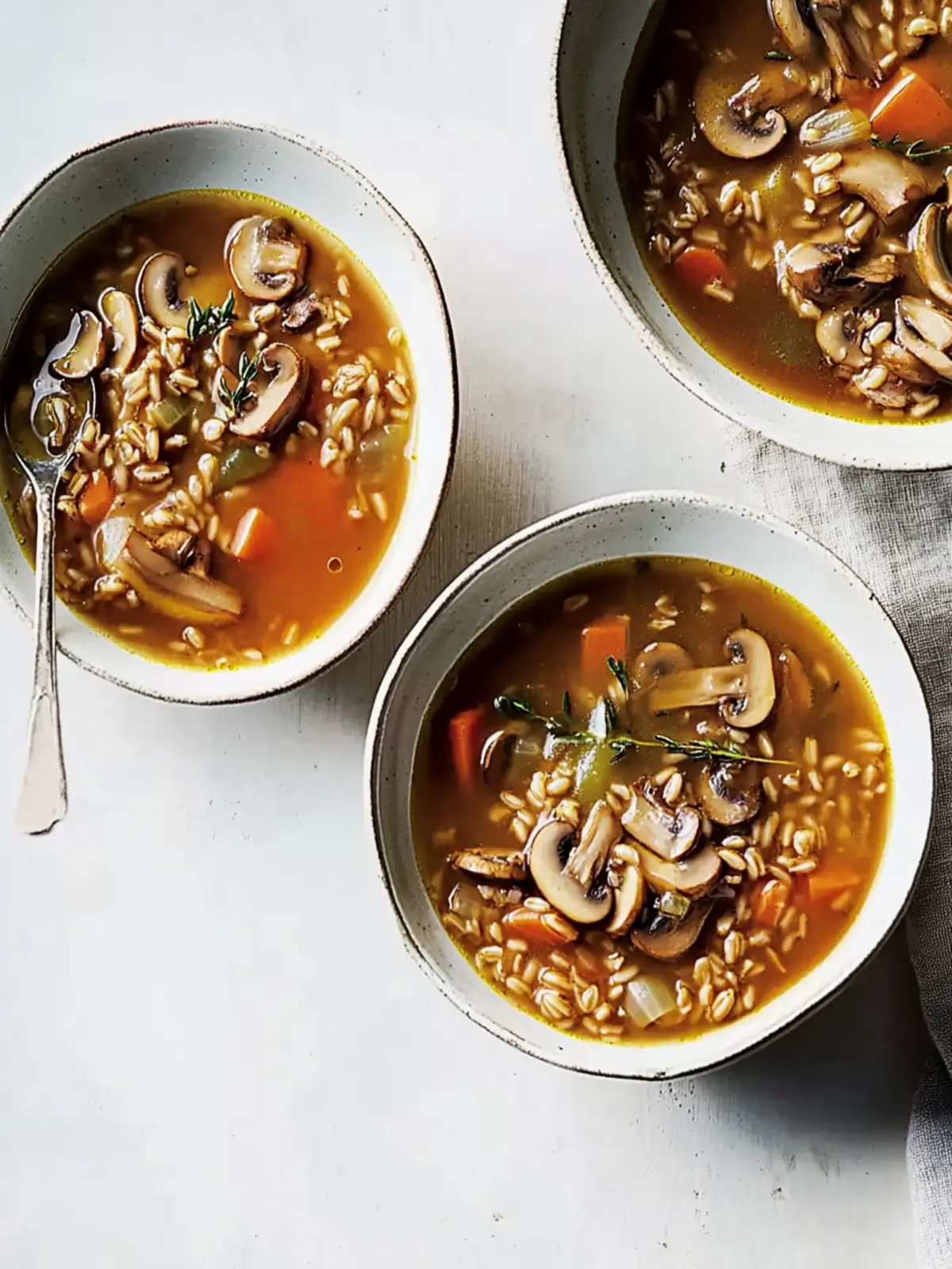 Mushroom and Farro Soup: Cozy Comfort in Every Spoonful 2 Mushroom and Farro Soup