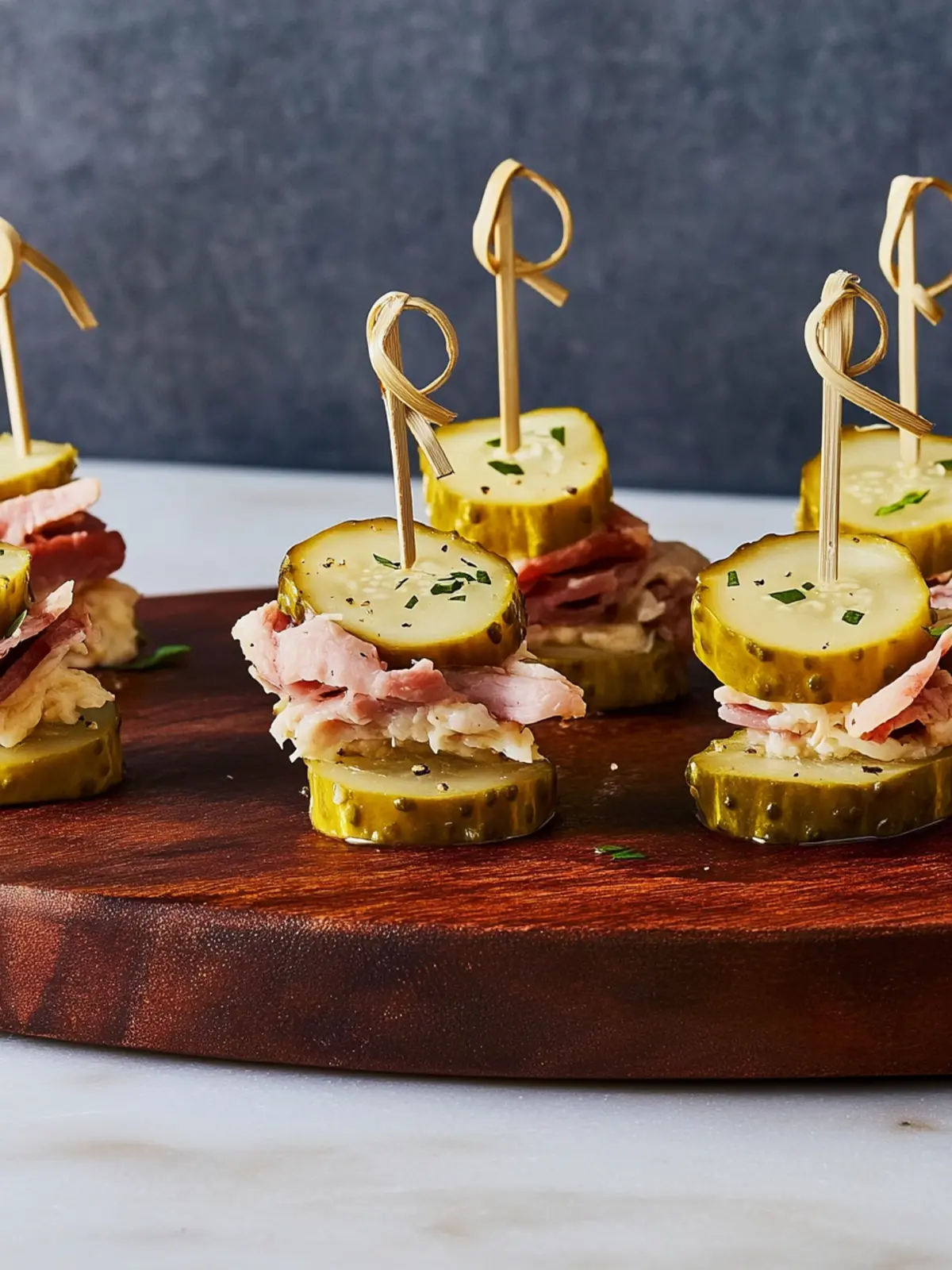 Reuben Pickle Bites