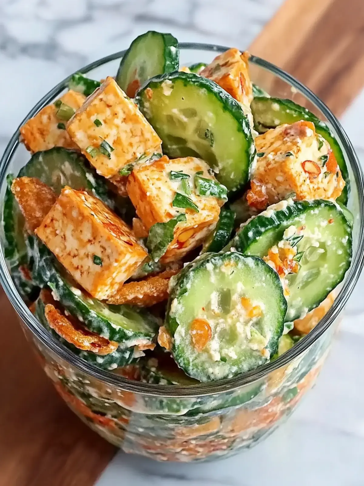 Asian Cucumber Salad with Crispy Tofu for a Crunchy Refresh 5 Asian Cucumber Salad with Crispy Tofu