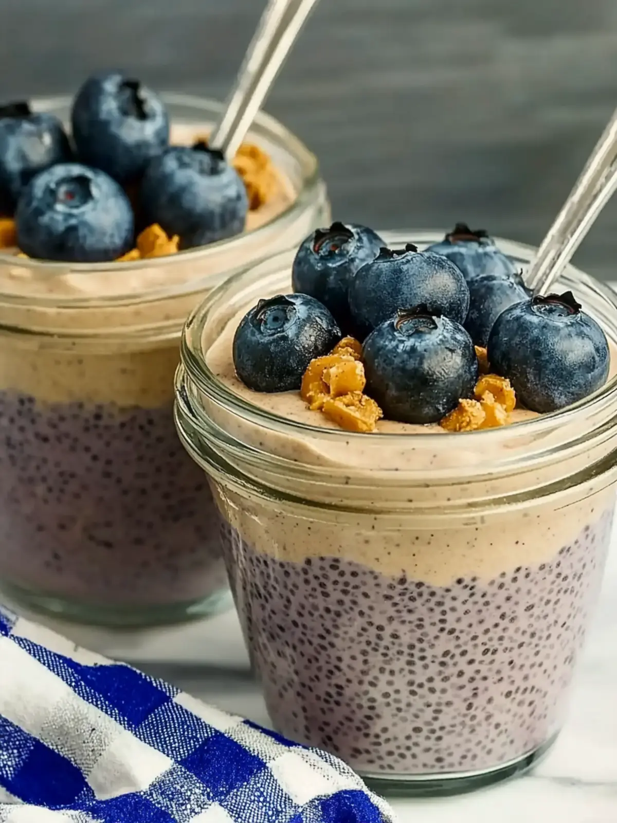 High-Protein Blueberry & Peanut Butter Chia Pudding Delight 5 High-Protein Blueberry & Peanut Butter Chia Pudding