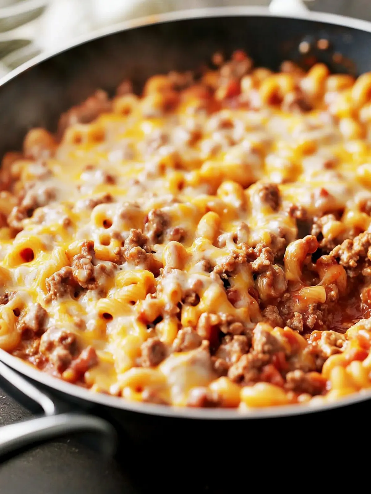 One-Skillet Cheesy Beef and Macaroni Everyone Will Love 4 One-Skillet Cheesy Beef and Macaroni