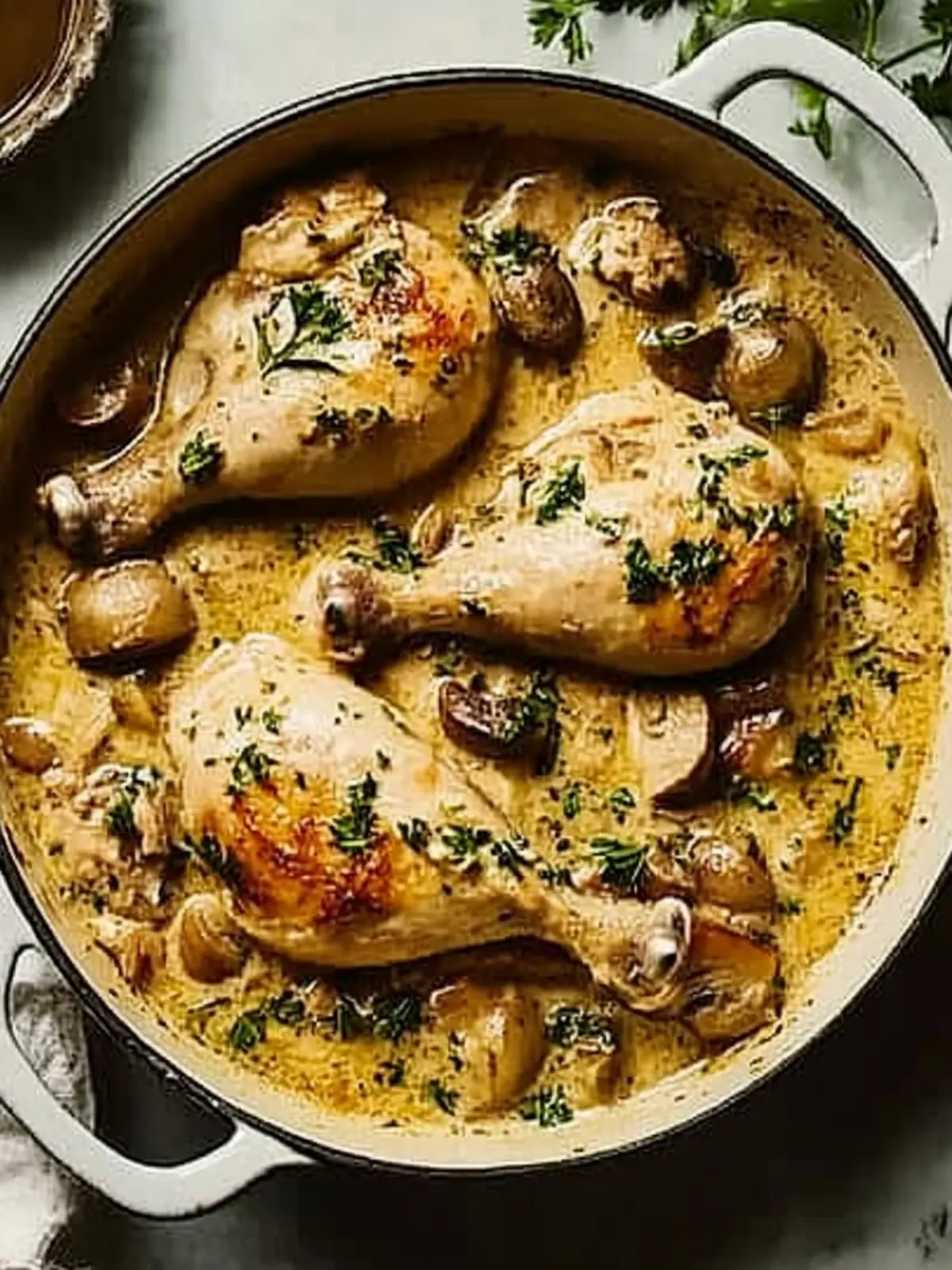 Delicious Chicken Fricassee with Creamy Mushroom Magic 3 Chicken fricassee