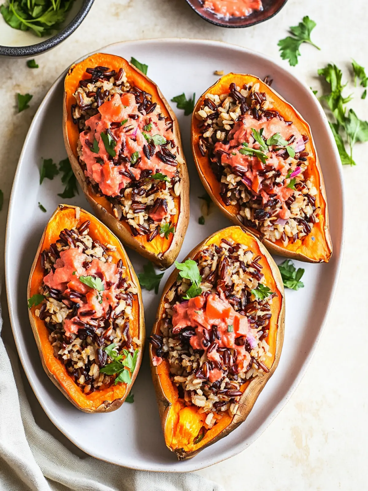 Delicious Wild Rice Stuffed Sweet Potatoes for Cozy Nights 2 Wild Rice Stuffed Sweet Potatoes