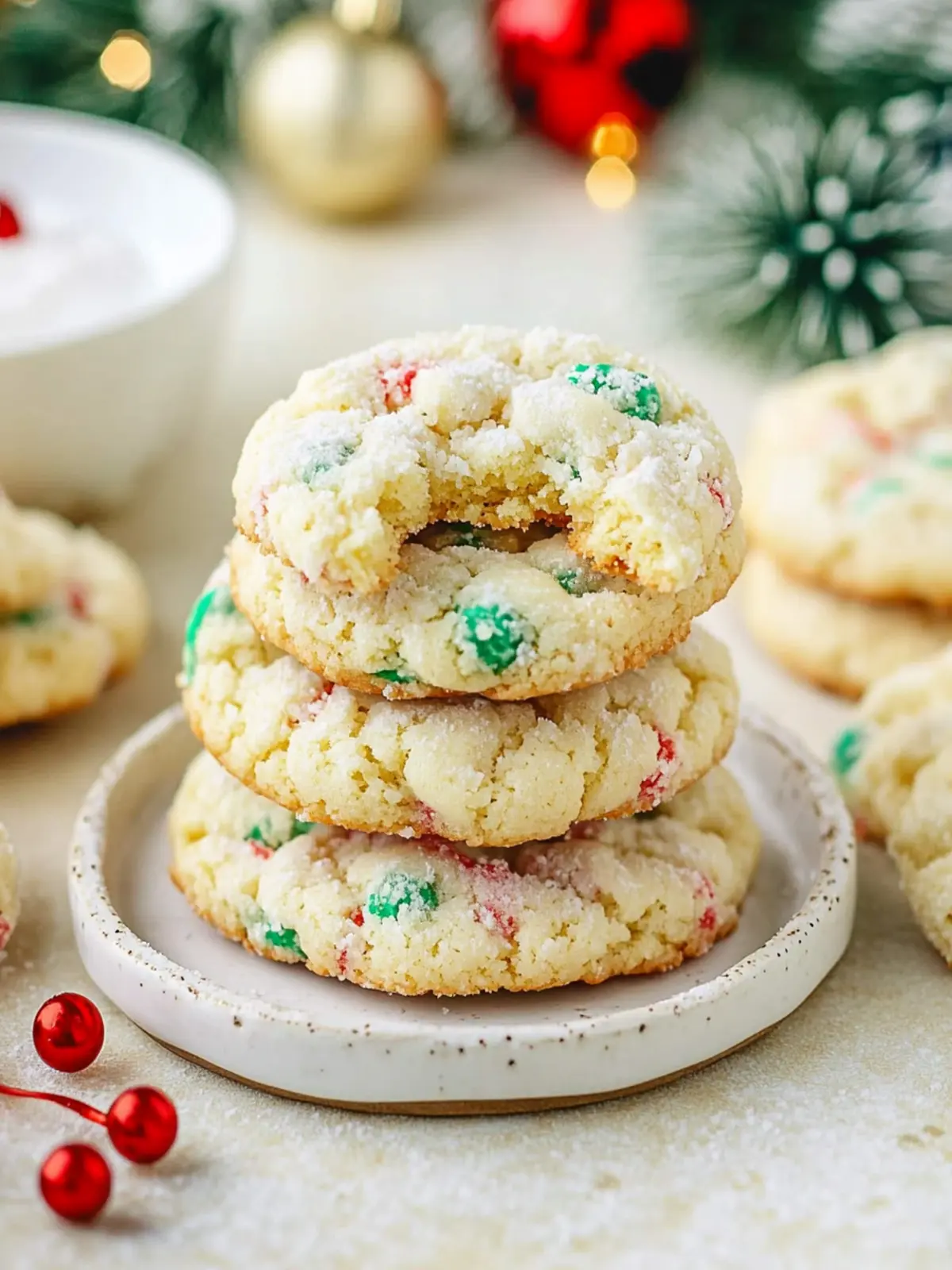 Christmas Gooey Butter Cookies