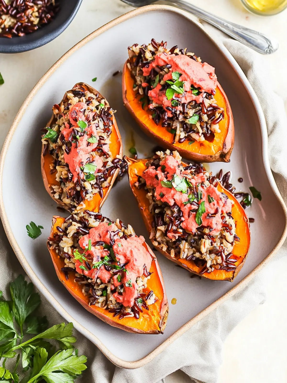Delicious Wild Rice Stuffed Sweet Potatoes for Cozy Nights 3 Wild Rice Stuffed Sweet Potatoes