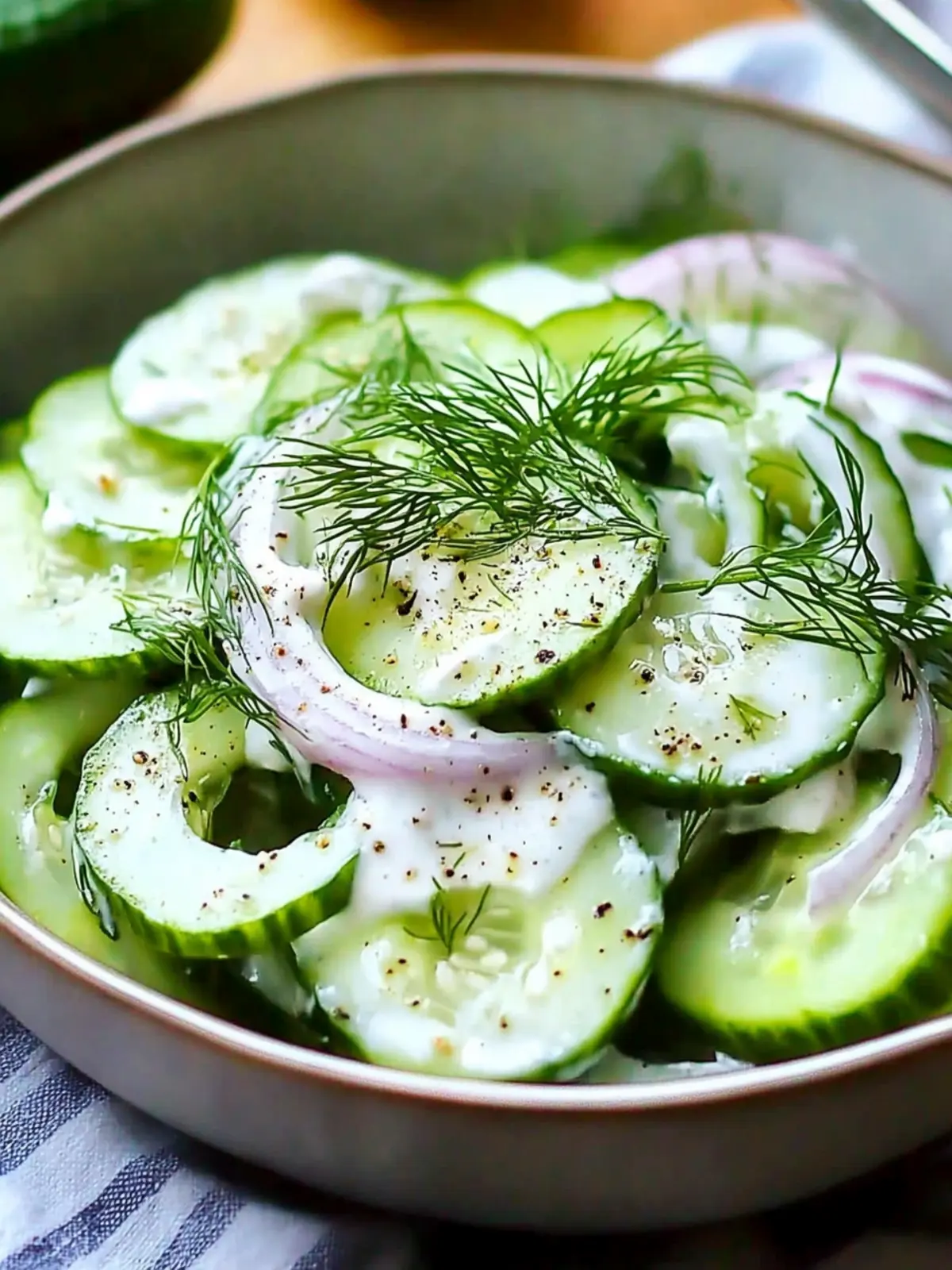 Delicious Fresh Cucumber Dill Yogurt Salad for Summer Bliss 4 Fresh Cucumber Dill Yogurt Salad