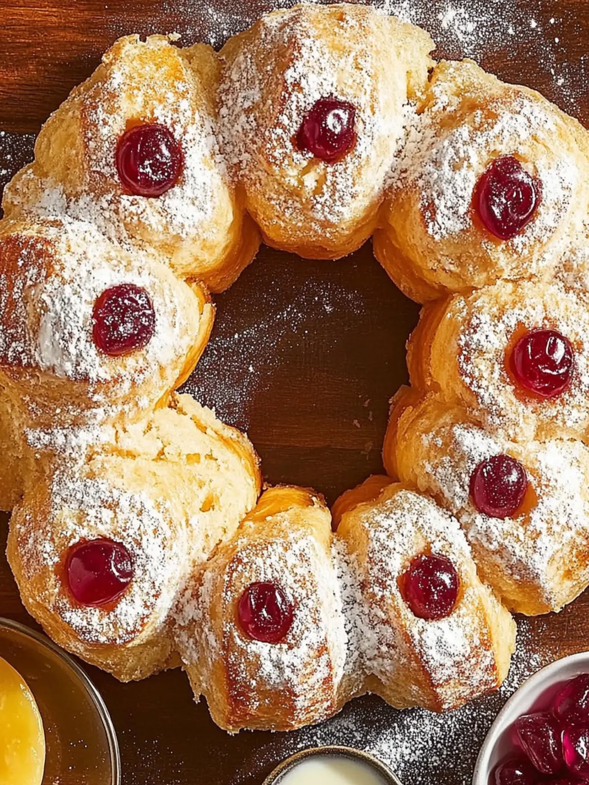 Mouthwatering Pull-Apart Jelly Donut Ring Made Easy 4 Pull-Apart Jelly Donut