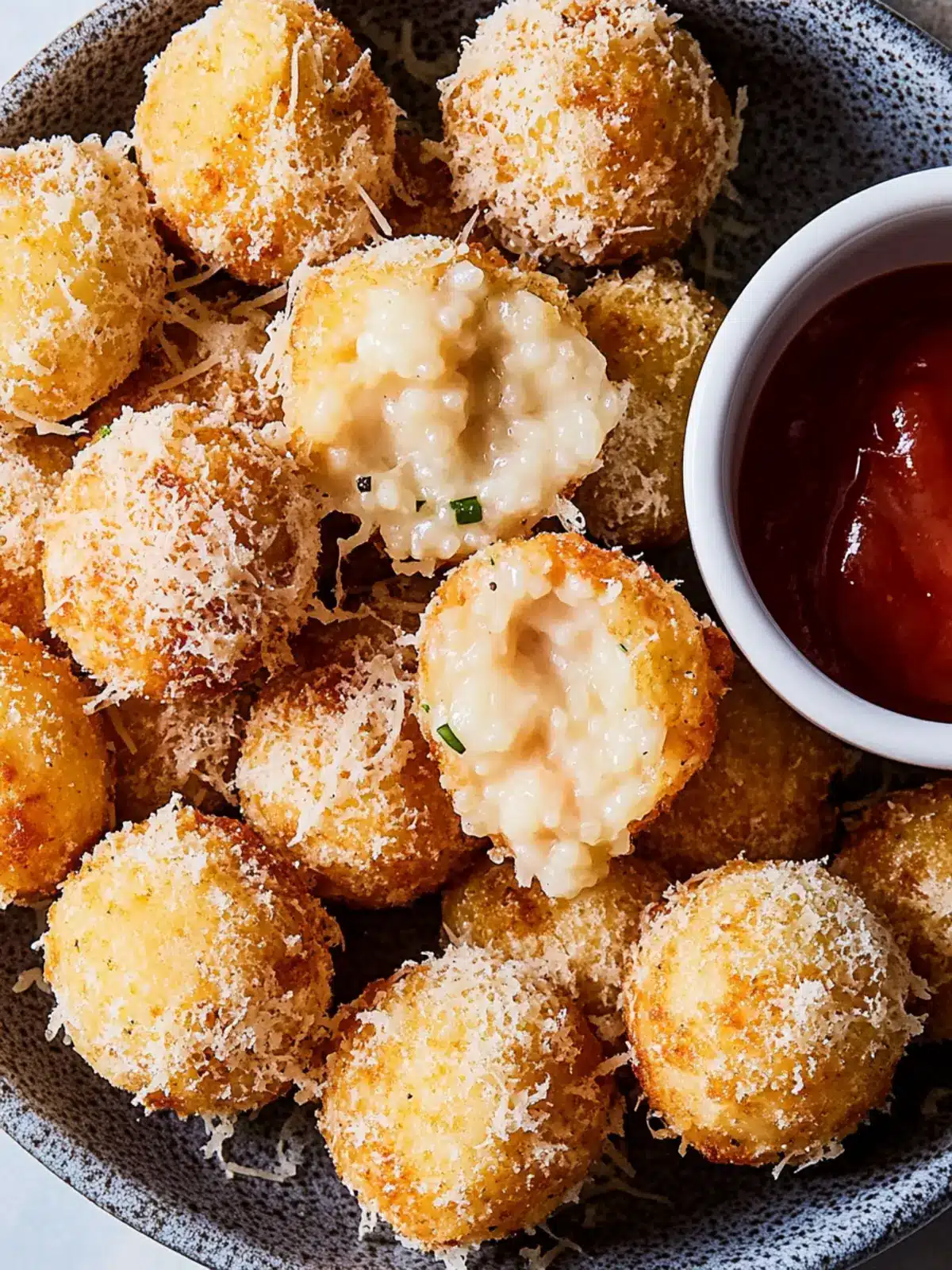 Crispy Air Fryer Cacio E Pepe Arancini for Quick Indulgence 5 Air Fryer Cacio E Pepe Arancini