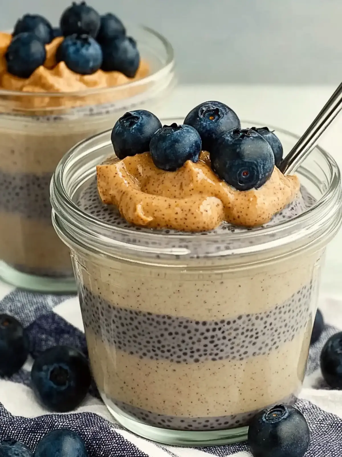 High-Protein Blueberry & Peanut Butter Chia Pudding Delight 2 High-Protein Blueberry & Peanut Butter Chia Pudding