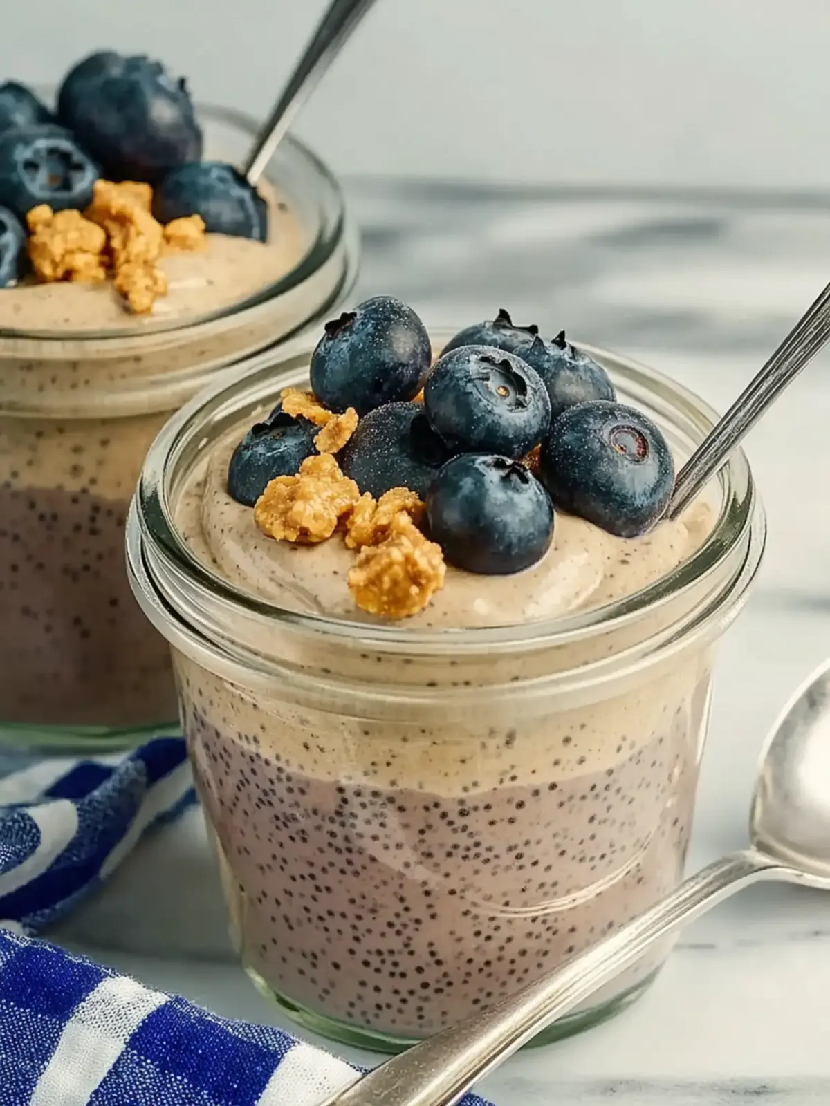 High-Protein Blueberry & Peanut Butter Chia Pudding Delight 3 High-Protein Blueberry & Peanut Butter Chia Pudding