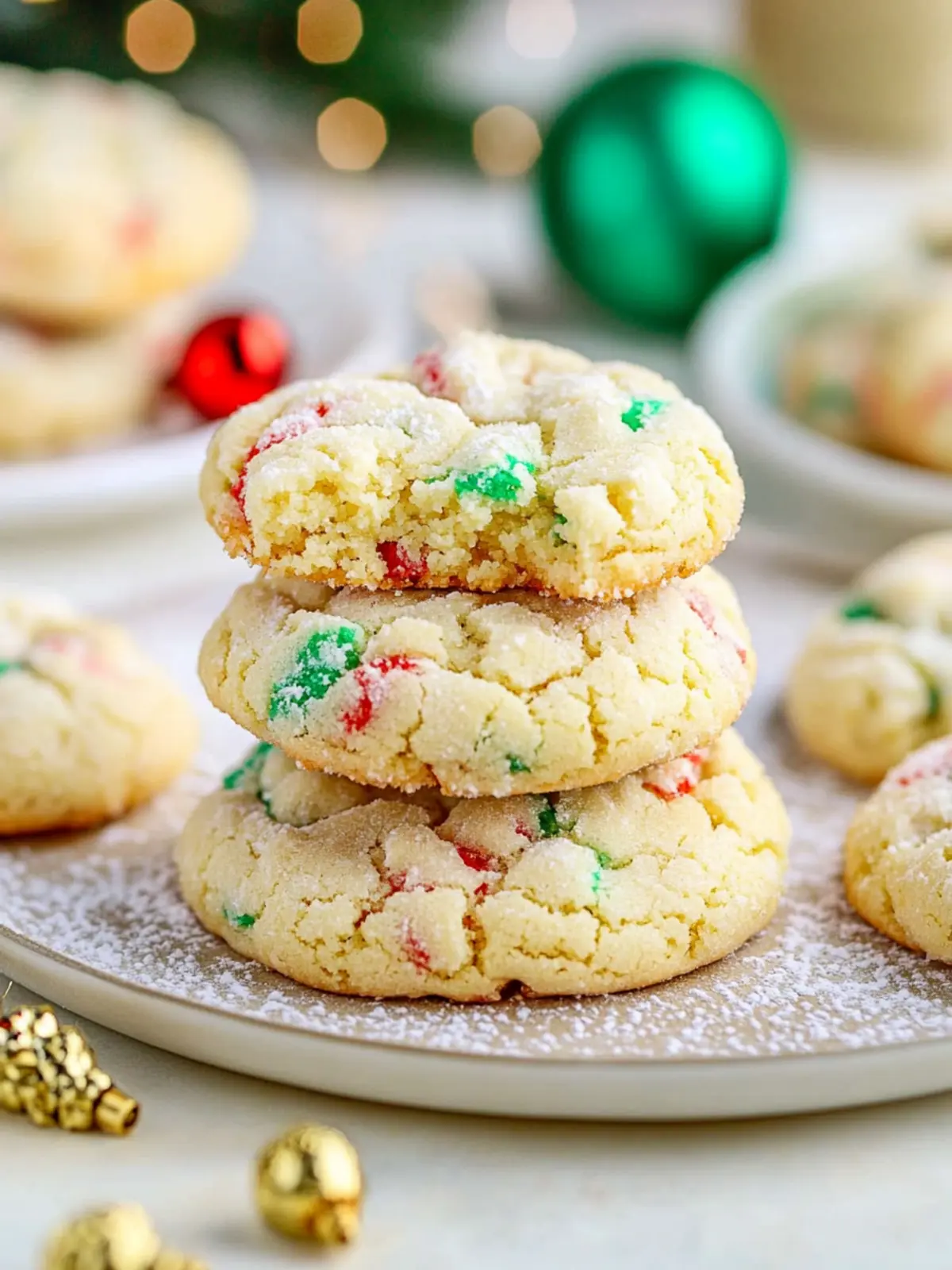 Christmas Gooey Butter Cookies