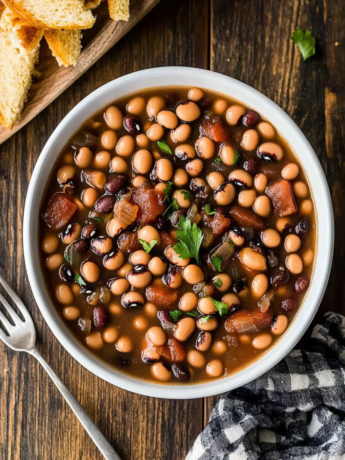 Savory Black Eyed Peas in Crock Pot for Southern Good Luck 4 Black Eyed Peas in Crock Pot