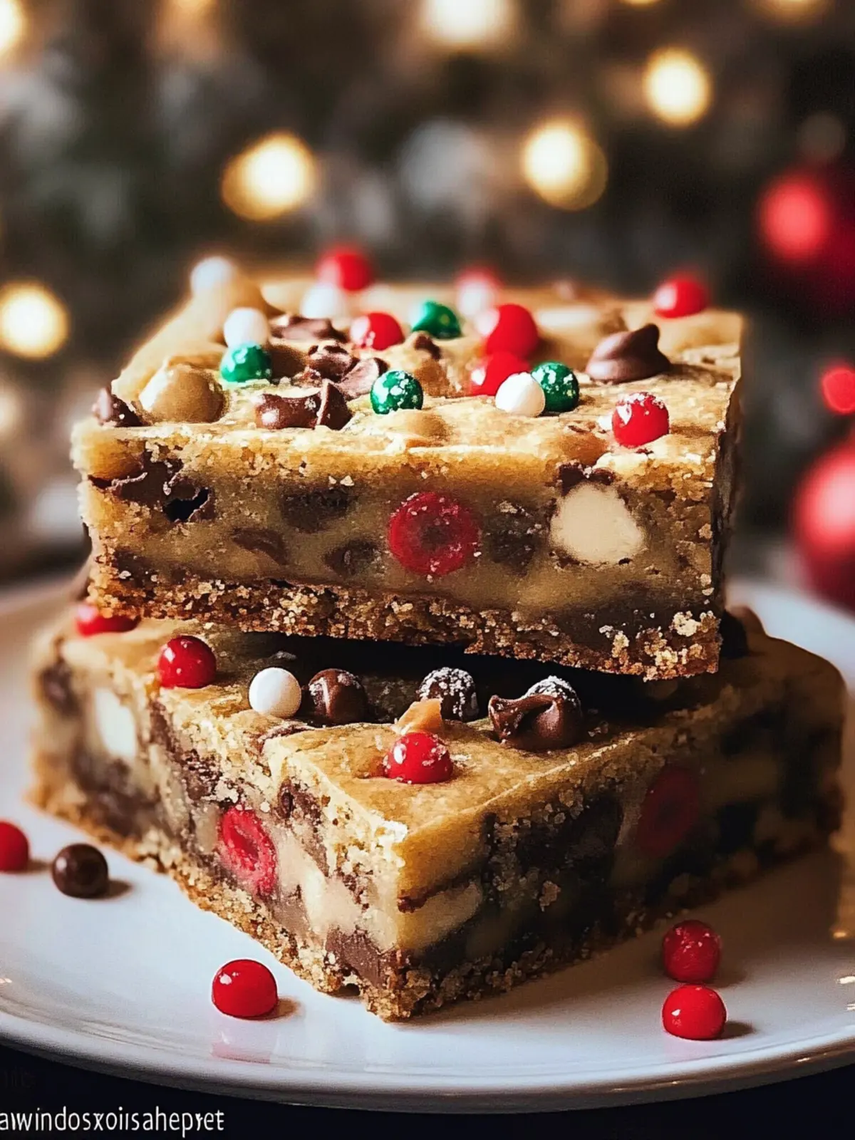 Chewy Christmas Cookie Bars with Festive Mix-Ins to Love 5 Christmas Cookie Bars