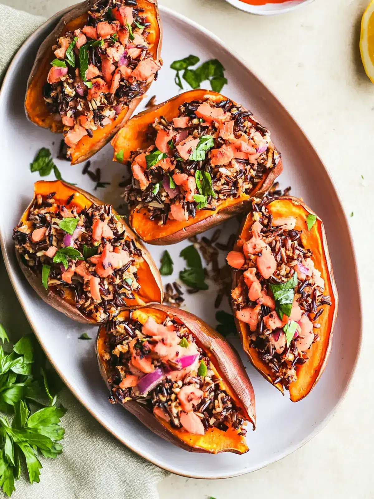 Delicious Wild Rice Stuffed Sweet Potatoes for Cozy Nights 5 Wild Rice Stuffed Sweet Potatoes