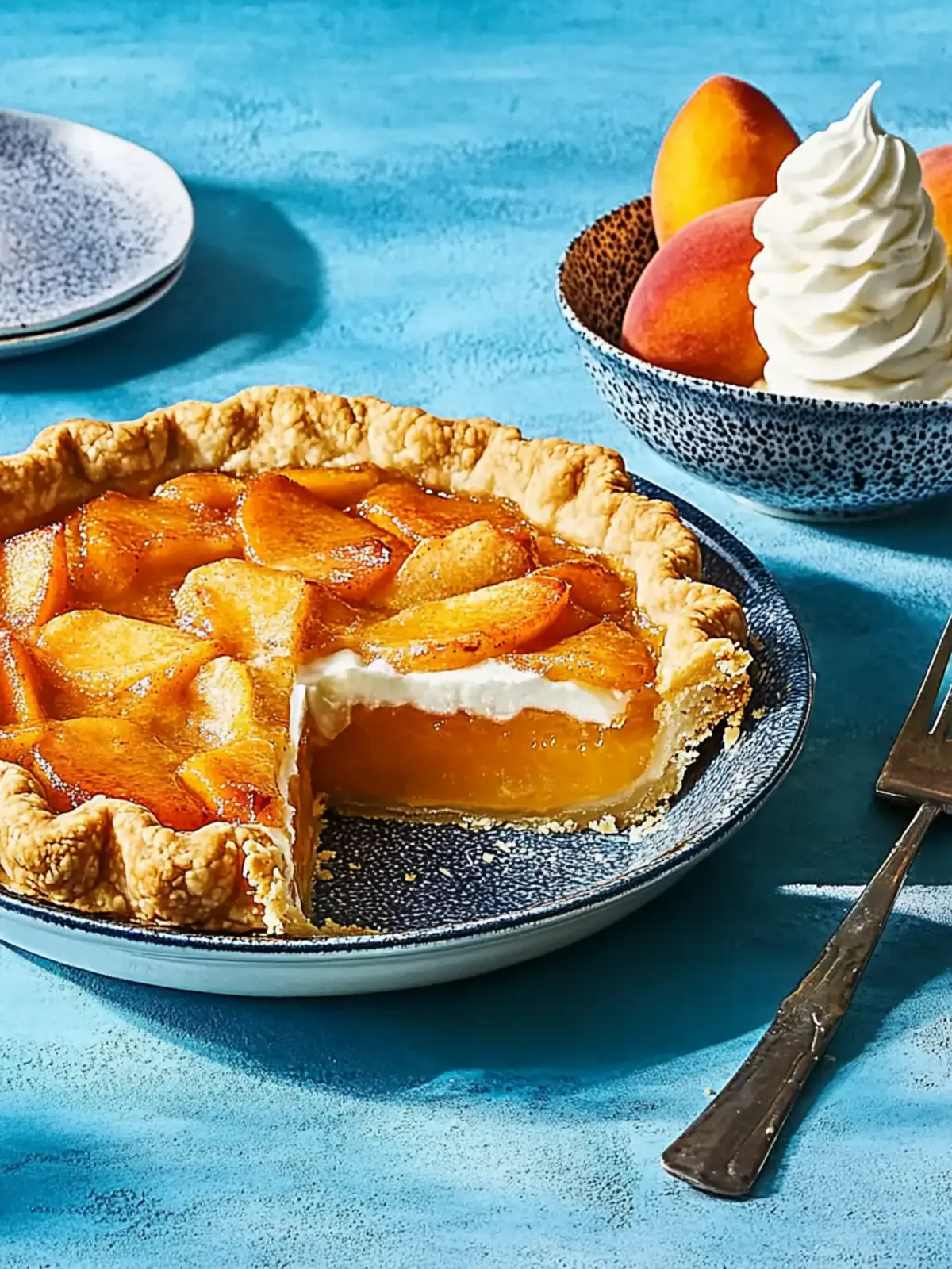 Delicious Peach Pie with Bourbon Whipped Cream for Summer Nights 4 Peach Pie with Bourbon Whipped Cream
