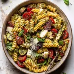 Antipasto Pasta Salad with Herby Parmesan Vinaigrette
