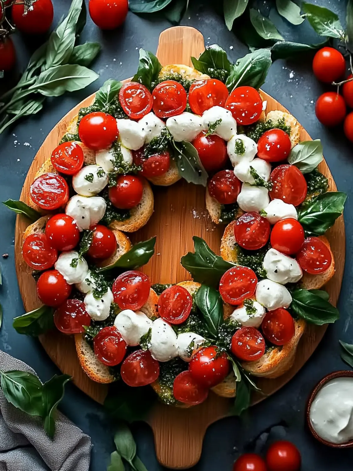 Simple Christmas Bruschetta Wreath: Festive Flavor Delight 3 Simple Christmas Bruschetta Wreath