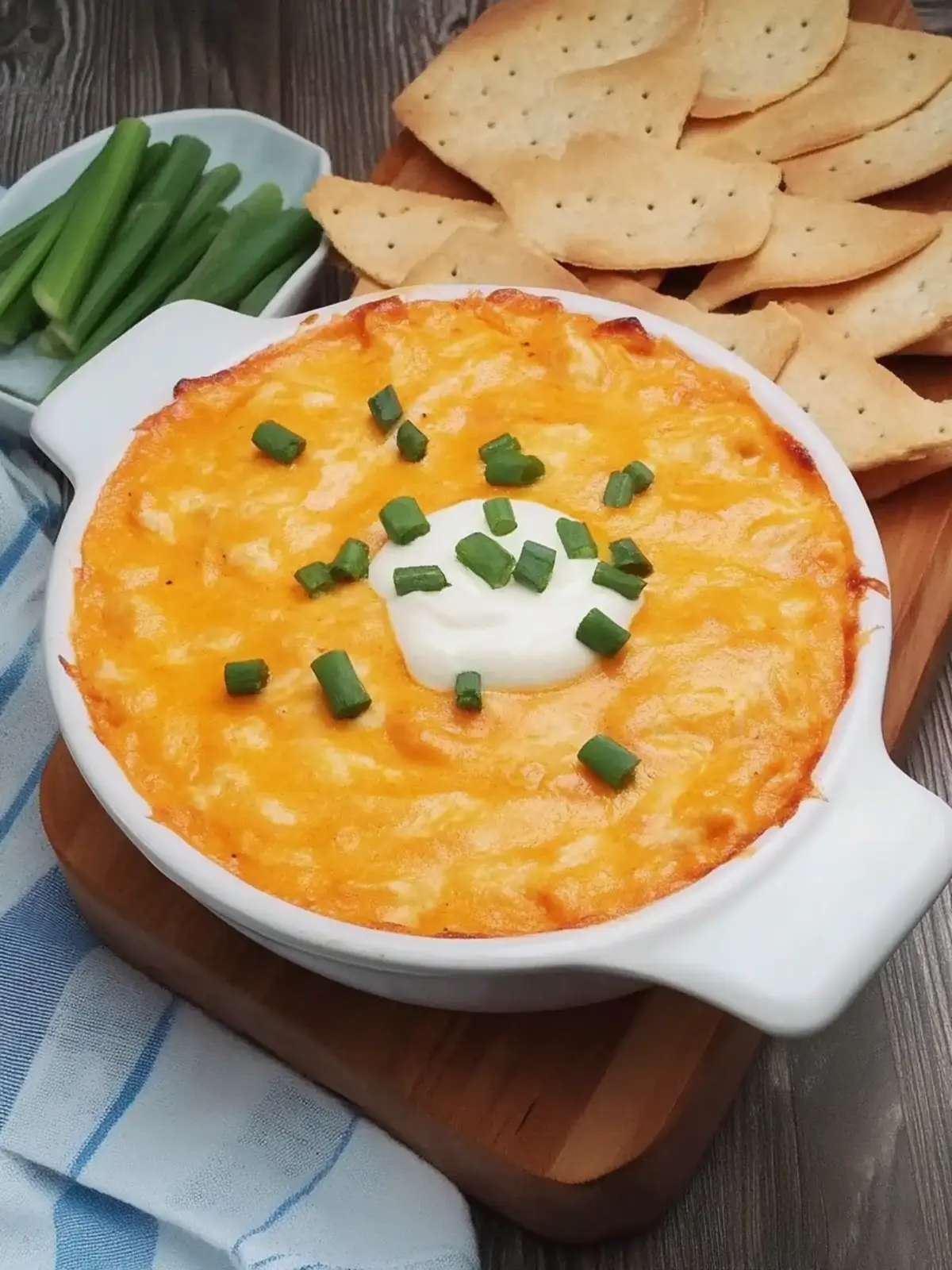 Buffalo Chicken Dip with Sour Cream