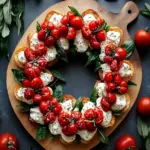 Simple Christmas Bruschetta Wreath: Festive Flavor Delight 3 Simple Christmas Bruschetta Wreath