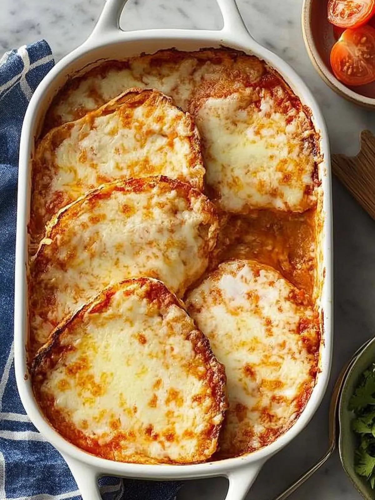 Melt-in-Your-Mouth Grilled Cheese and Tomato Soup Casserole 4 Grilled Cheese and Tomato Soup Casserole