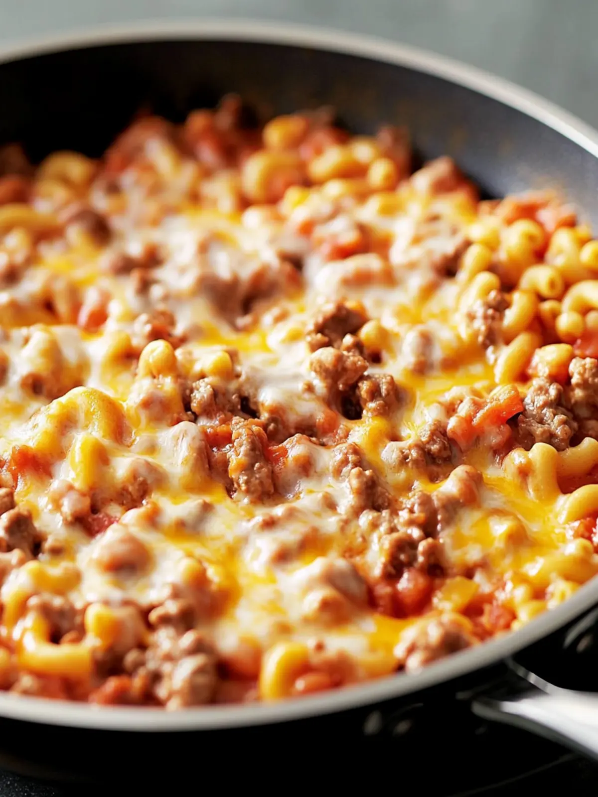 One-Skillet Cheesy Beef and Macaroni Everyone Will Love 5 One-Skillet Cheesy Beef and Macaroni