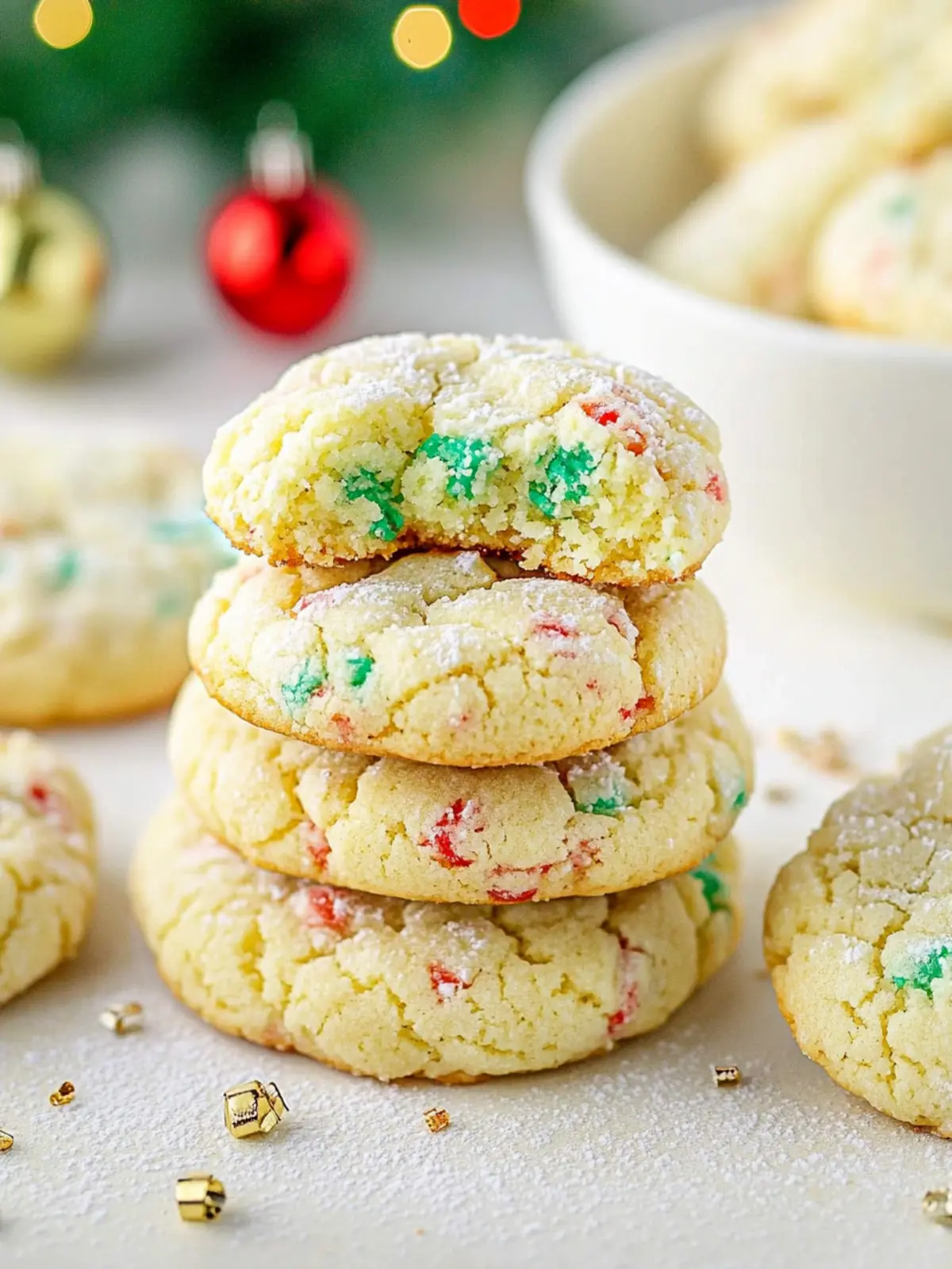 Christmas Gooey Butter Cookies