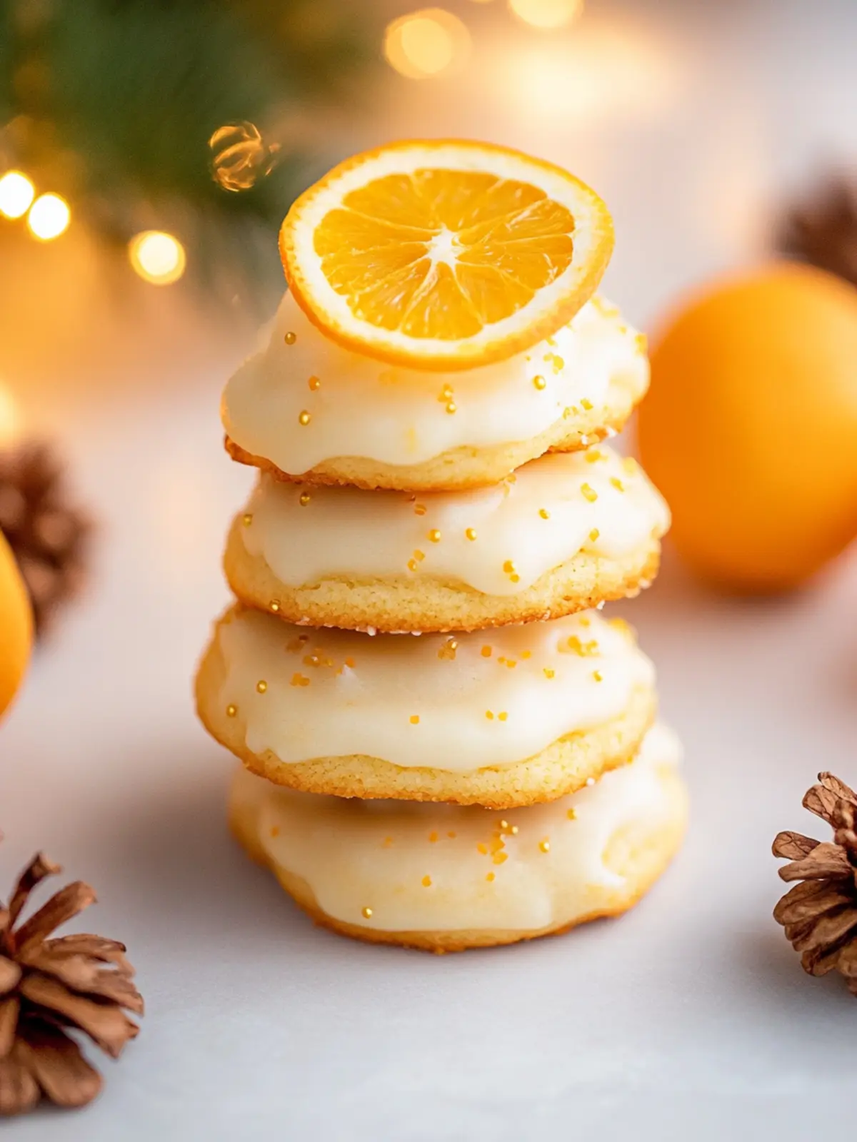 Christmas Cookies with Orange Juice