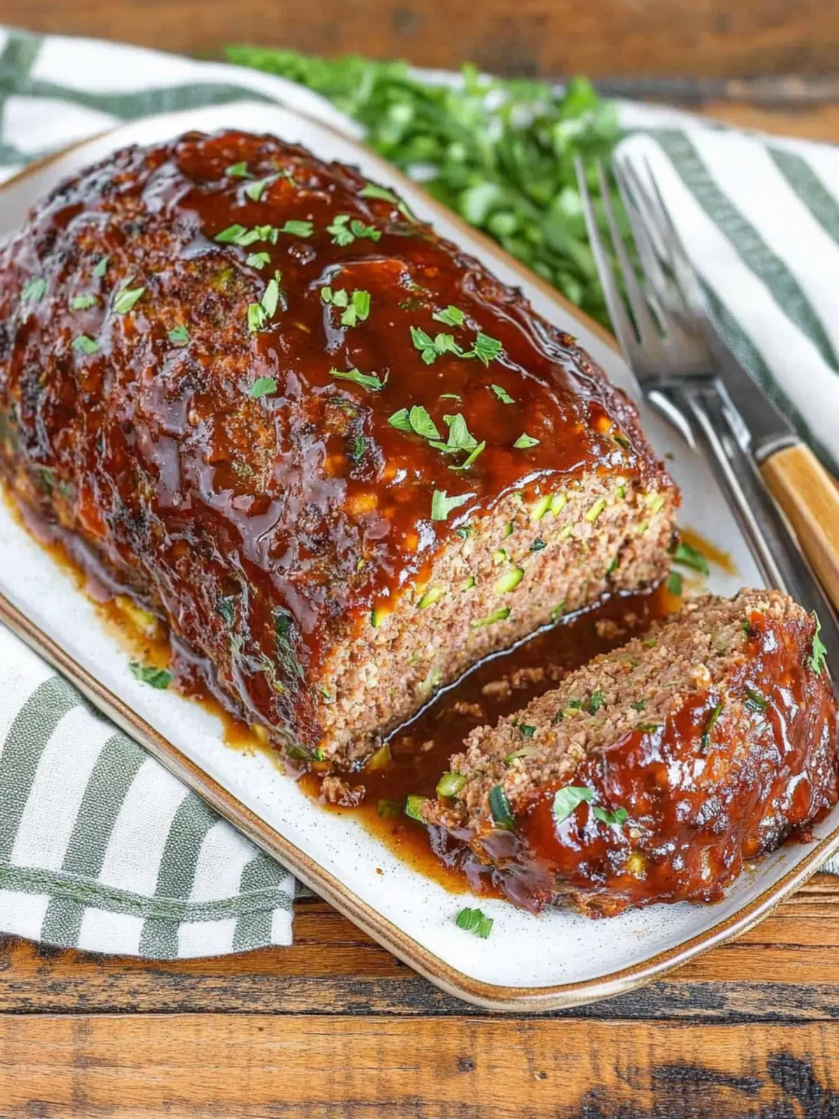 Zucchini Meatloaf with Balsamic Glaze You’ll Crave Again and Again 4 Zucchini Meatloaf