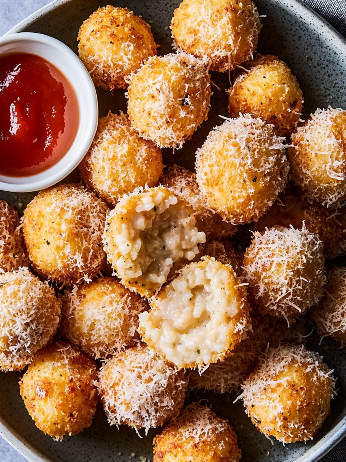 Crispy Air Fryer Cacio E Pepe Arancini for Quick Indulgence 4 Air Fryer Cacio E Pepe Arancini