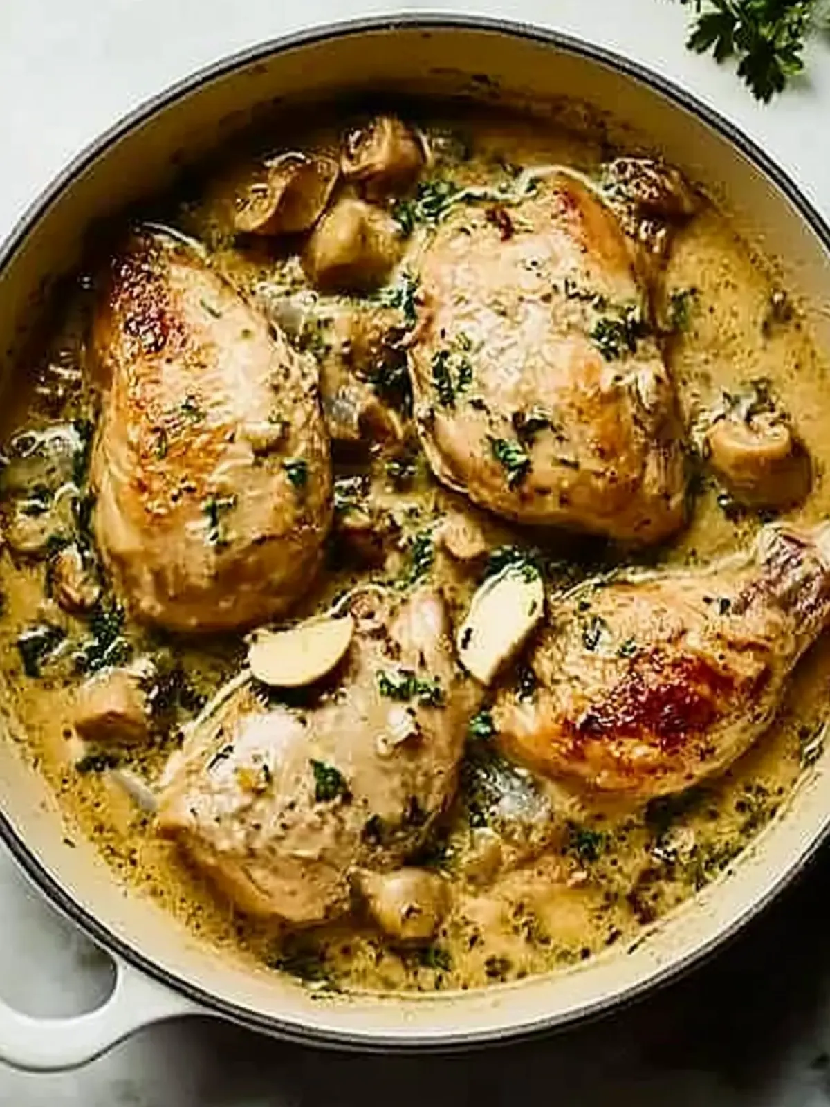 Delicious Chicken Fricassee with Creamy Mushroom Magic 2 Chicken fricassee