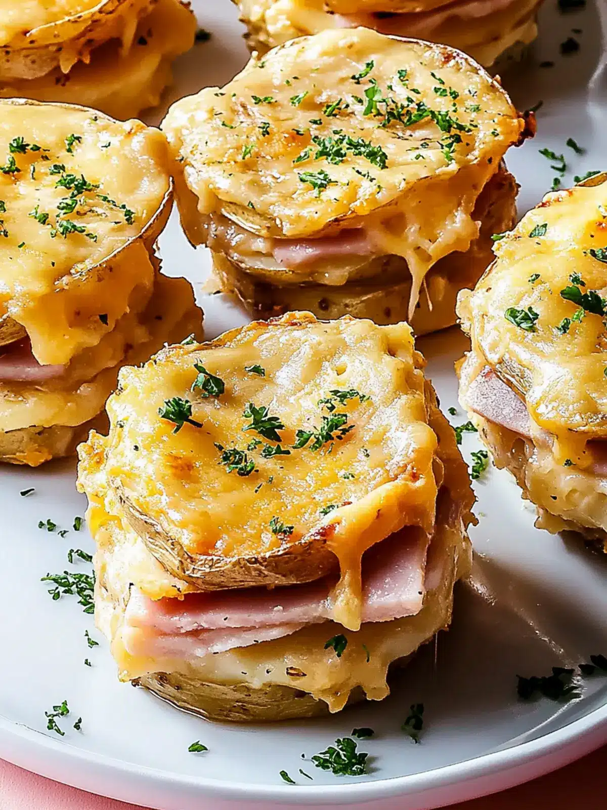 Melt-in-Your-Mouth Cheesy Scalloped Potato & Ham Stacks 5 Cheesy Scalloped Potato & Ham Stacks