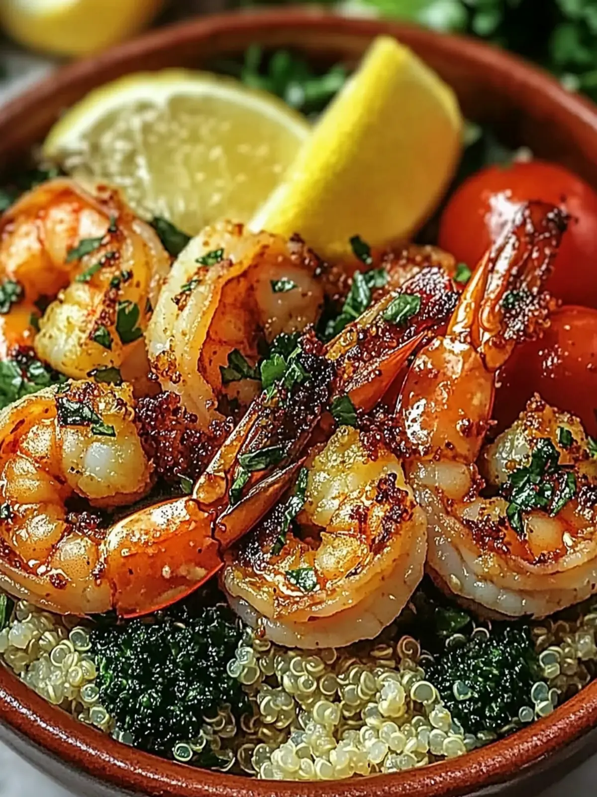 Garlic Shrimp & Quinoa Bowl: Bright, Healthy Brunch Delight 5 Garlic Shrimp & Quinoa Bowl