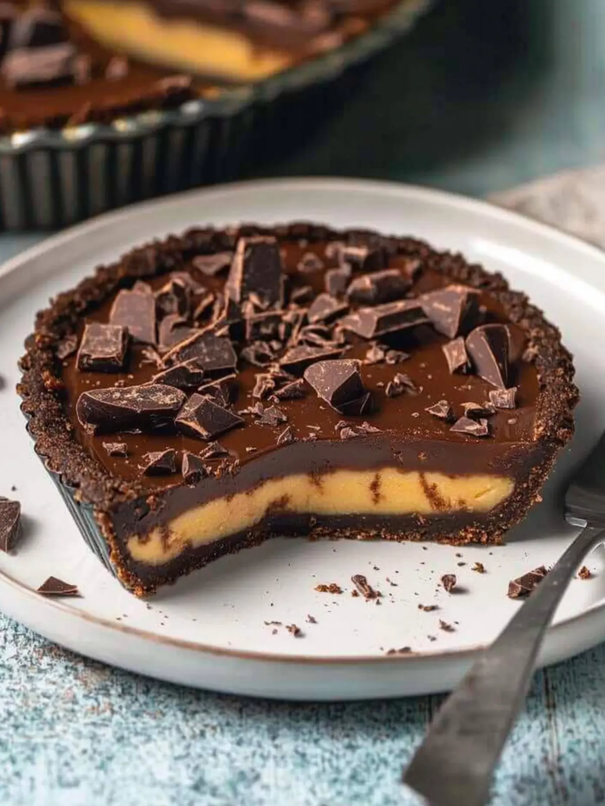 Decadent Vegan Chocolate Tart (No-Bake) You'll Adore 4 Vegan Chocolate Tart (No-Bake)
