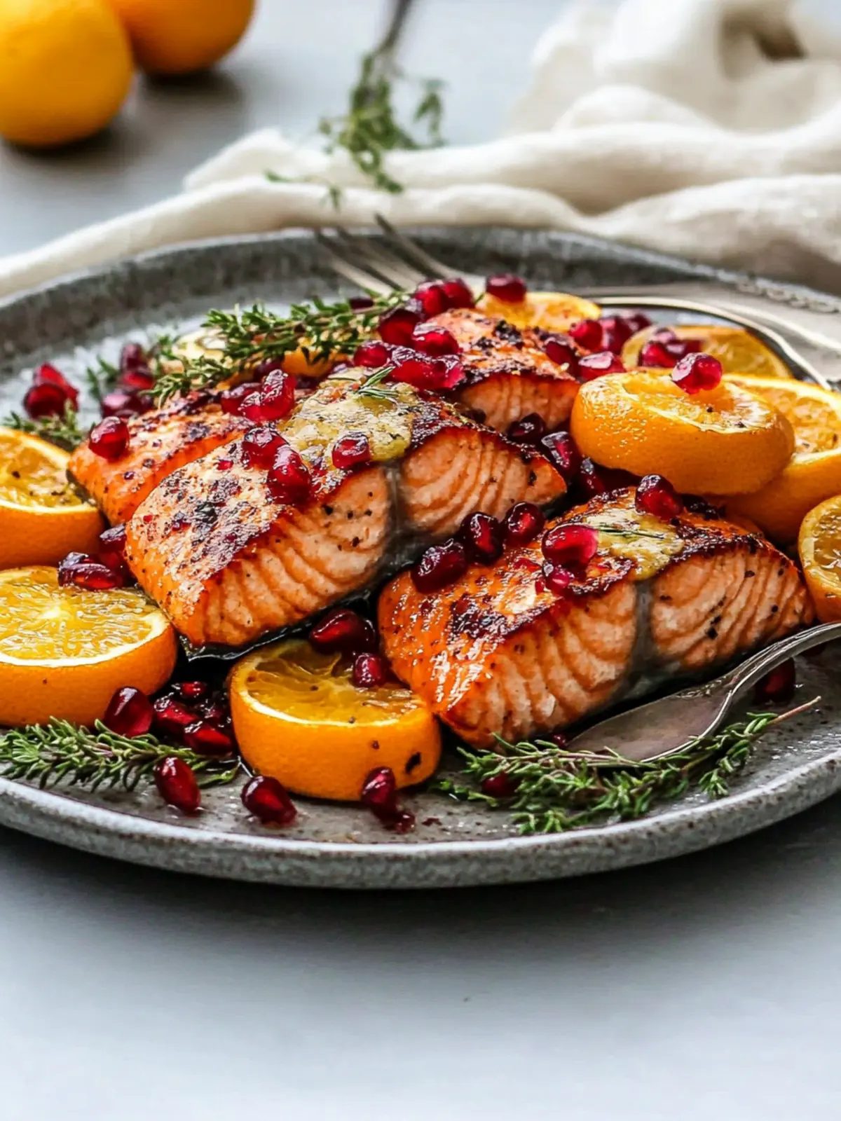 Orange Pomegranate Salmon