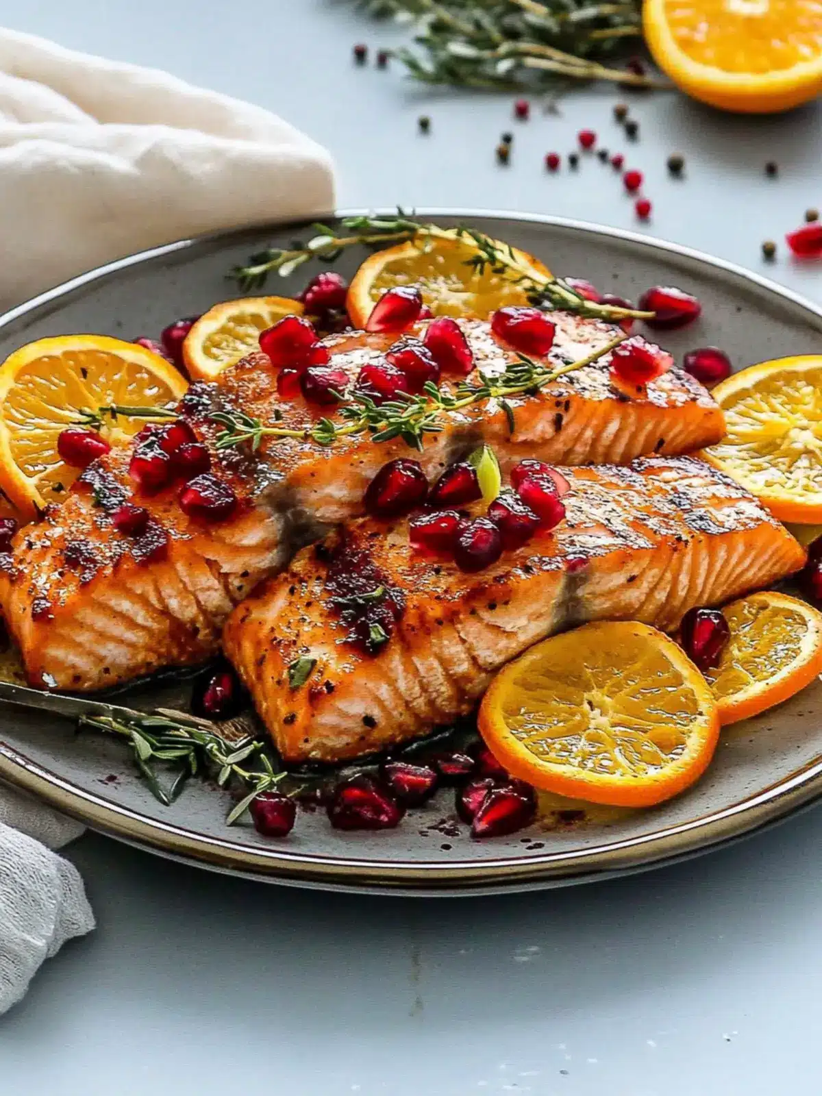 Orange Pomegranate Salmon