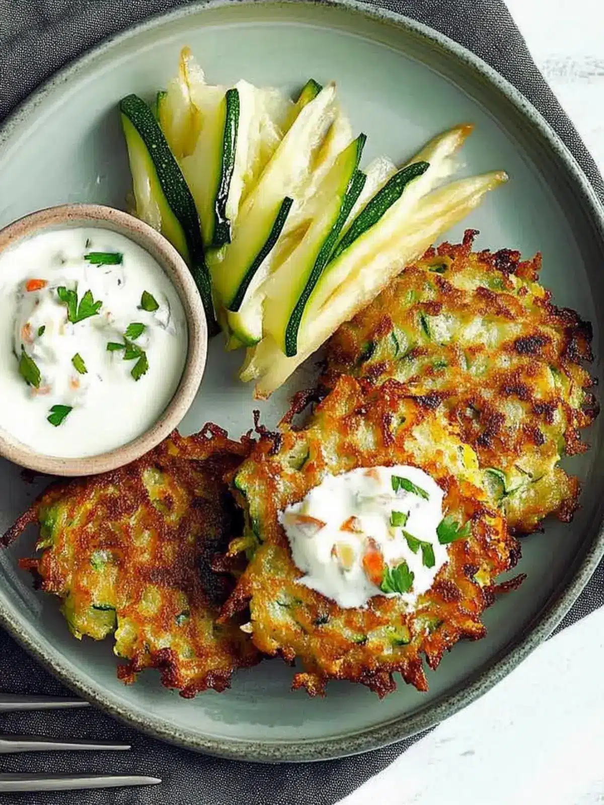 Crispy Zucchini Latkes for a Healthier Snack Delight 5 Zucchini Latkes