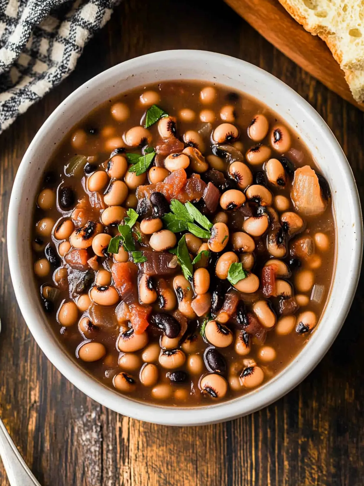Savory Black Eyed Peas in Crock Pot for Southern Good Luck 3 Black Eyed Peas in Crock Pot