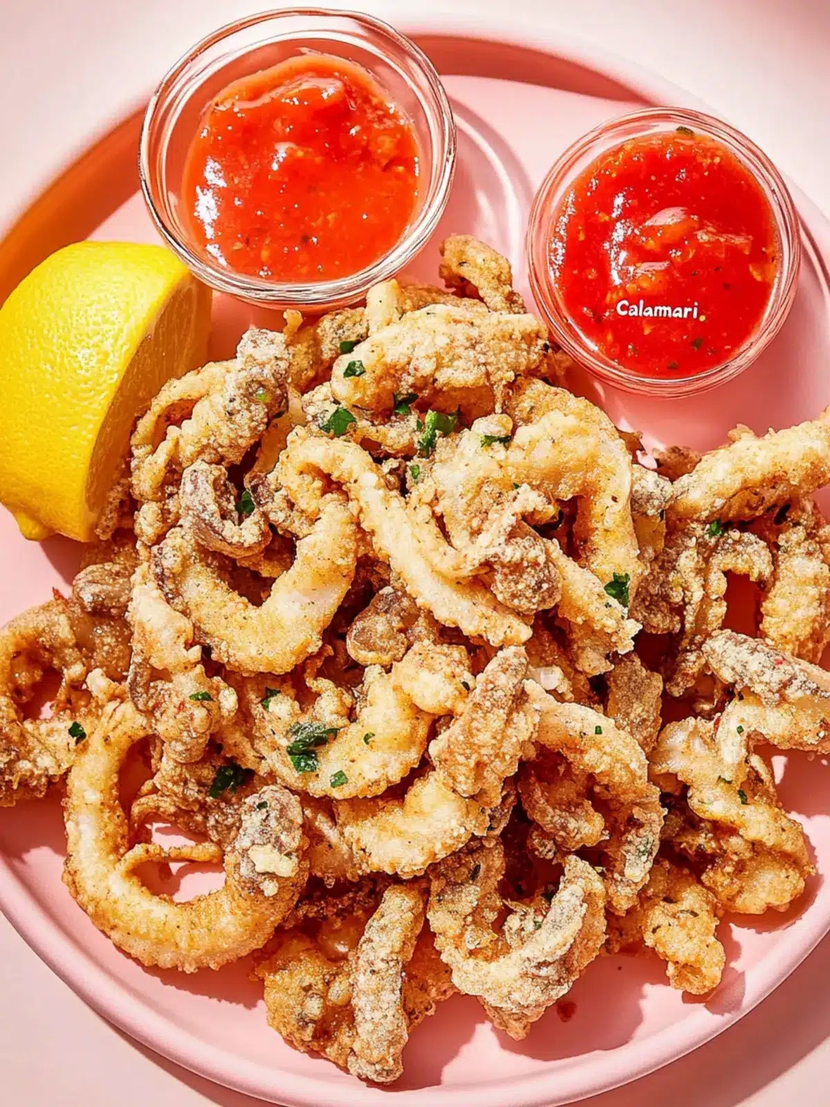Mushroom “Calamari” with Spicy Marinara