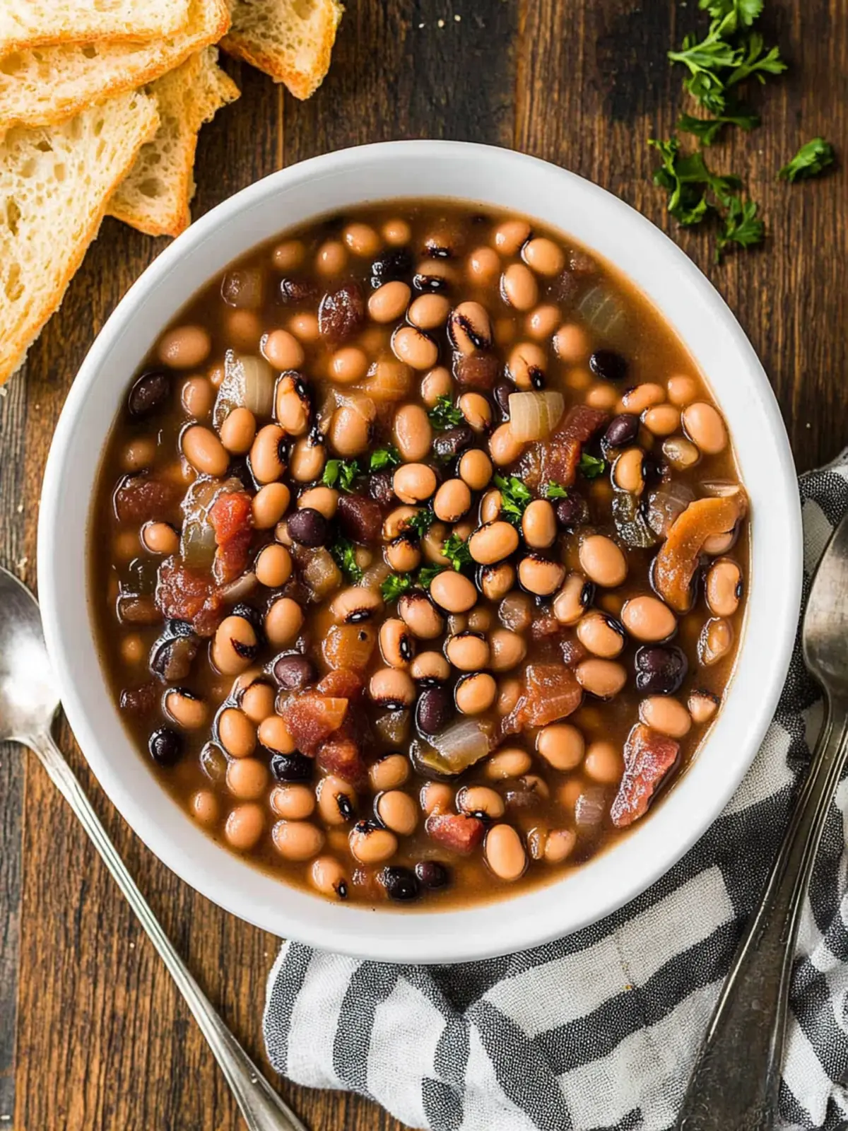 Savory Black Eyed Peas in Crock Pot for Southern Good Luck 2 Black Eyed Peas in Crock Pot
