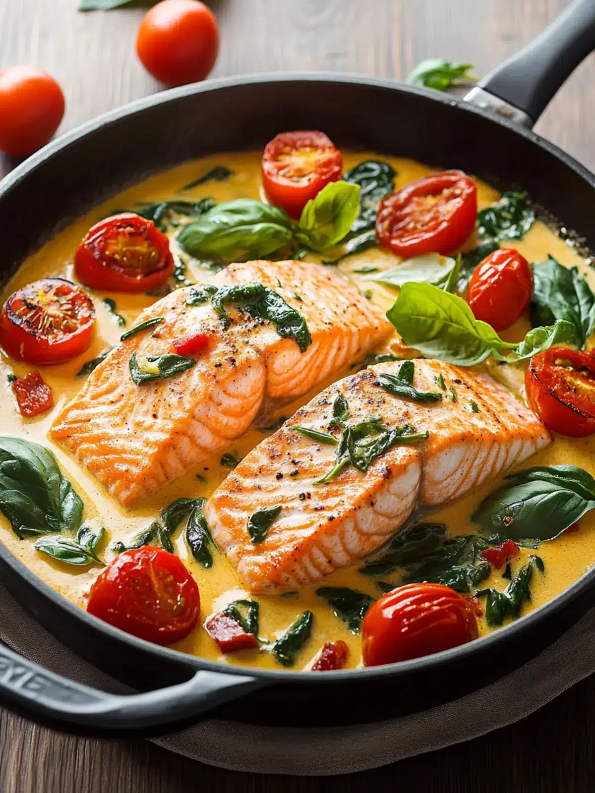 Savory Creamy Tuscan Salmon Skillet in Just 30 Minutes 5 Creamy Tuscan Salmon Skillet