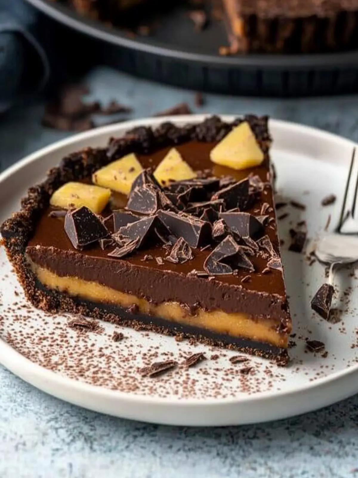 Decadent Vegan Chocolate Tart (No-Bake) You'll Adore 5 Vegan Chocolate Tart (No-Bake)